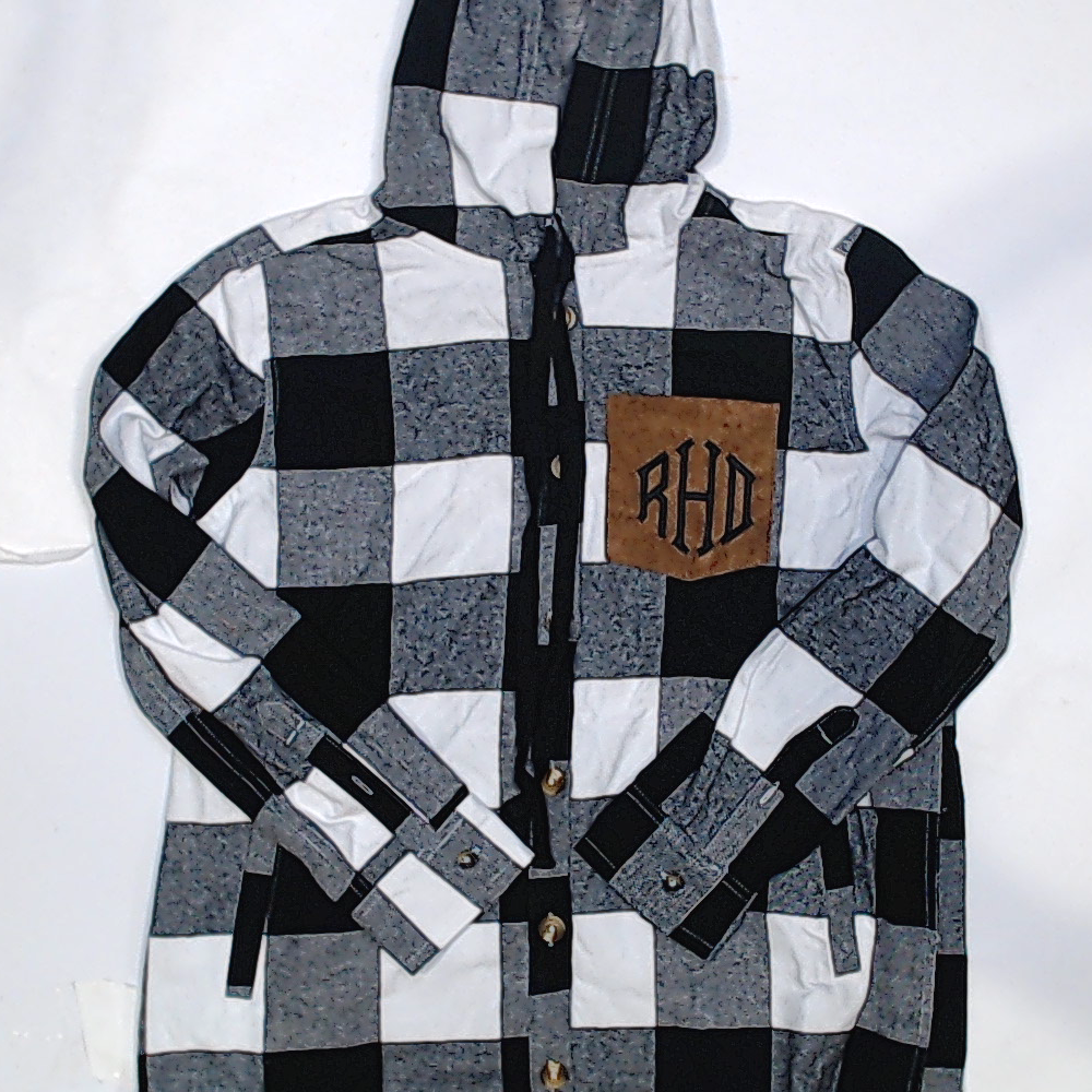 BLOOPER CLOTHING: Monogrammed Shacket
