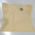 BLOOPER CLOTHING: Monogrammed Flutter Sleeve Top