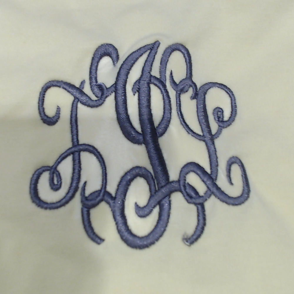 BLOOPER CLOTHING: Monogrammed Flutter Sleeve Top