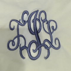 BLOOPER CLOTHING: Monogrammed Flutter Sleeve Top