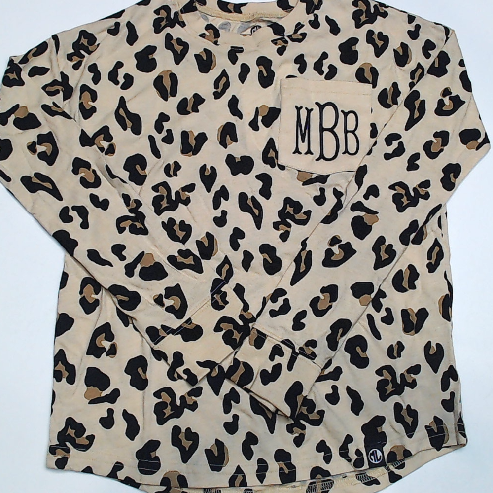 BLOOPER KIDS: Monogrammed Kids Long Sleeve Shirt