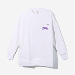 TCU Horned Frogs Crewneck Sweatshirt in White
