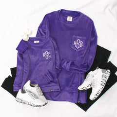 Monogrammed Softspun Sweatshirt | Purple