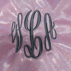 BLOOPER BAG: Monogrammed Shimmer Tote Bag