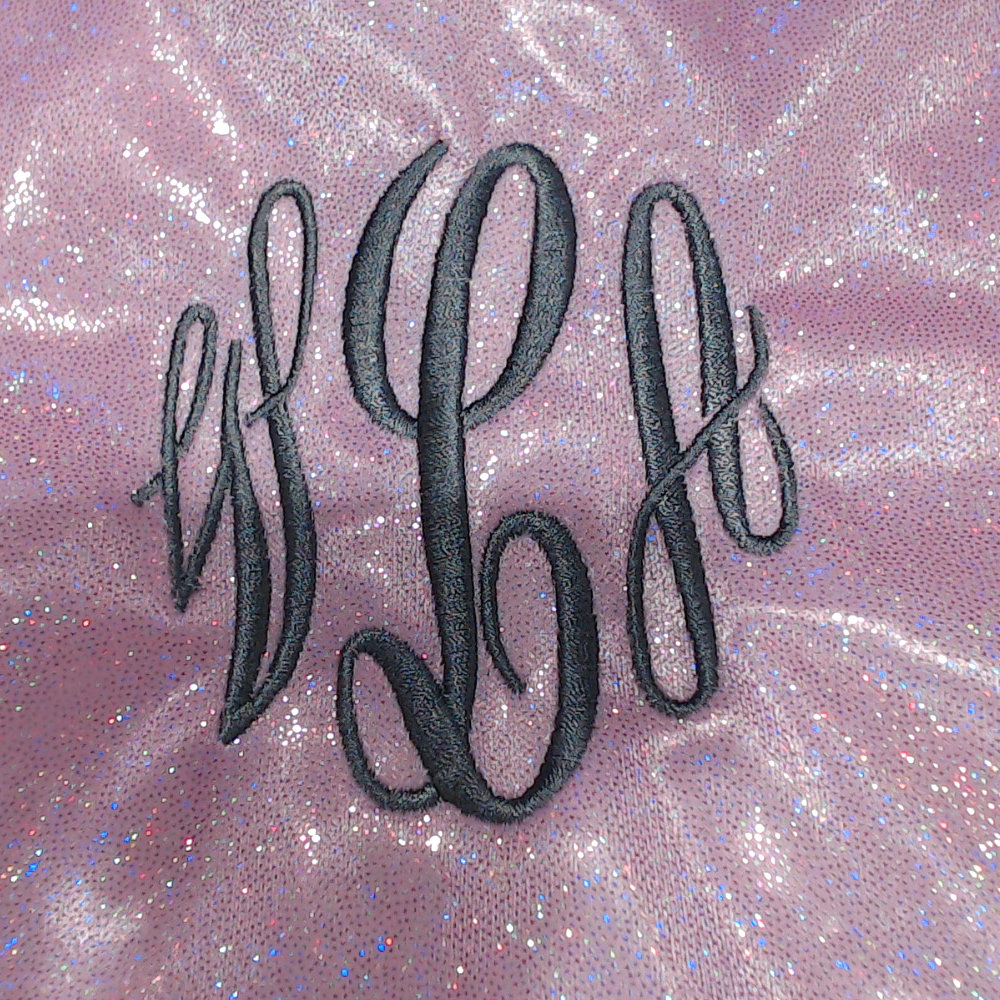 BLOOPER BAG: Monogrammed Shimmer Tote Bag