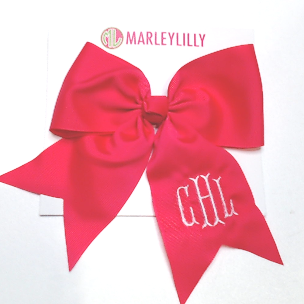 BLOOPER KIDS: Monogrammed Girls Hair Bow