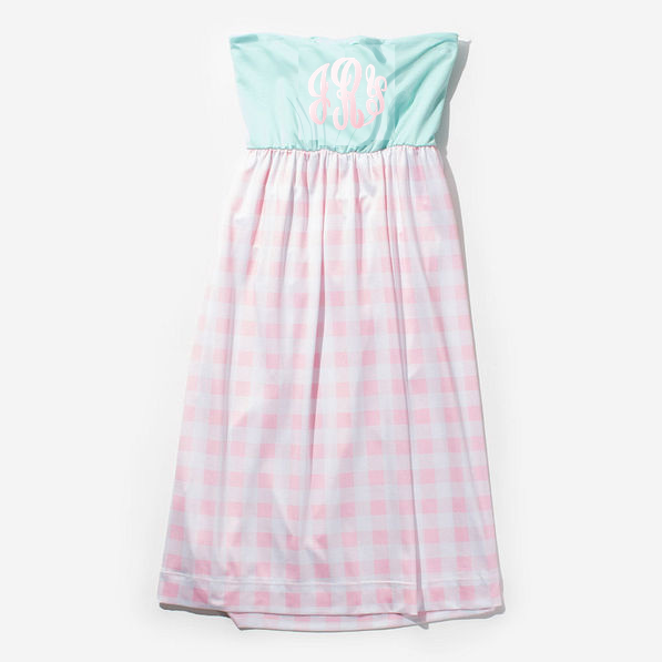 BLOOPER SWIM: Monogrammed Beach Cover Up