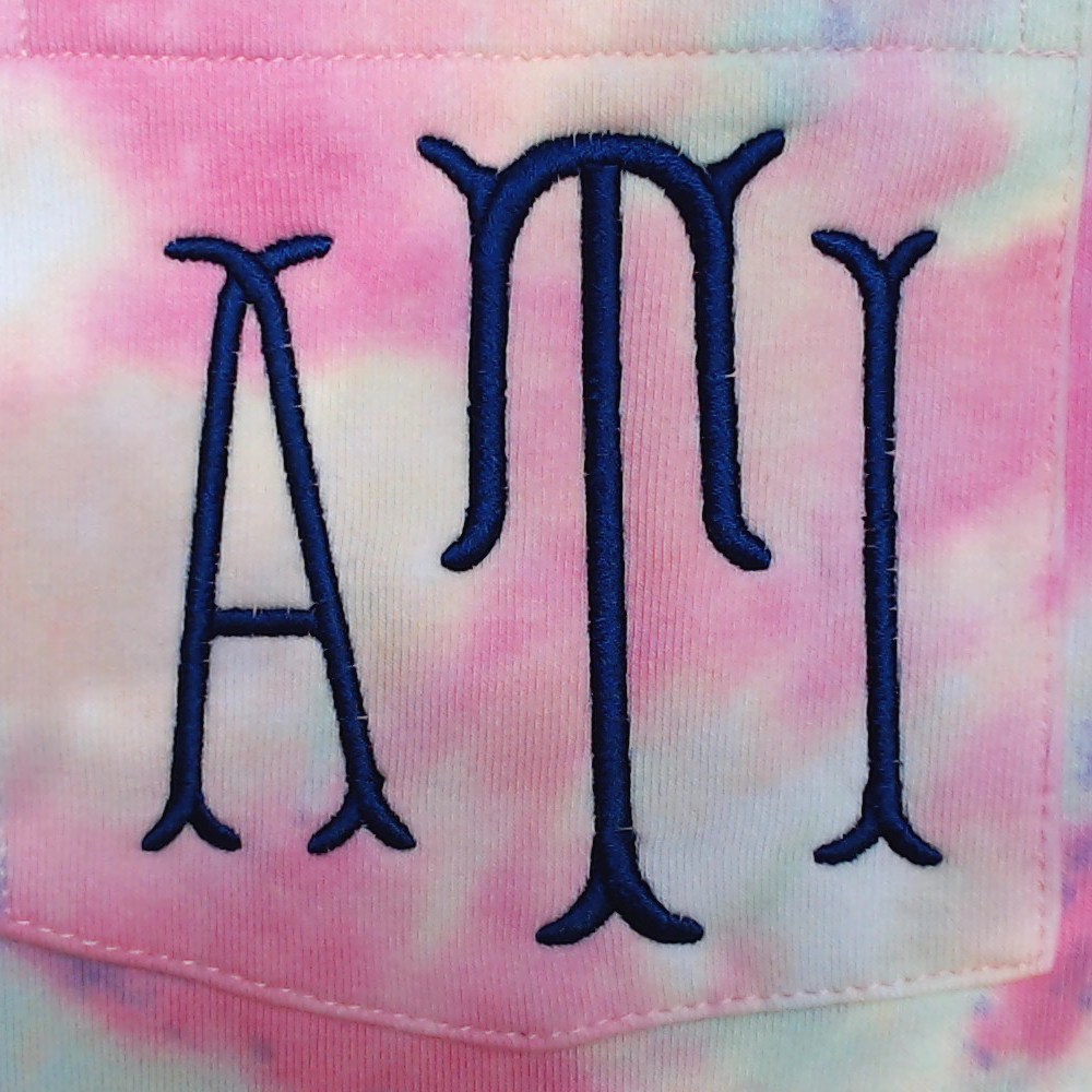 BLOOPER CLOTHING: Monogrammed Tie Dye T-Shirt