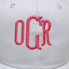 BLOOPER KIDS: Monogrammed Kids Baseball Hat