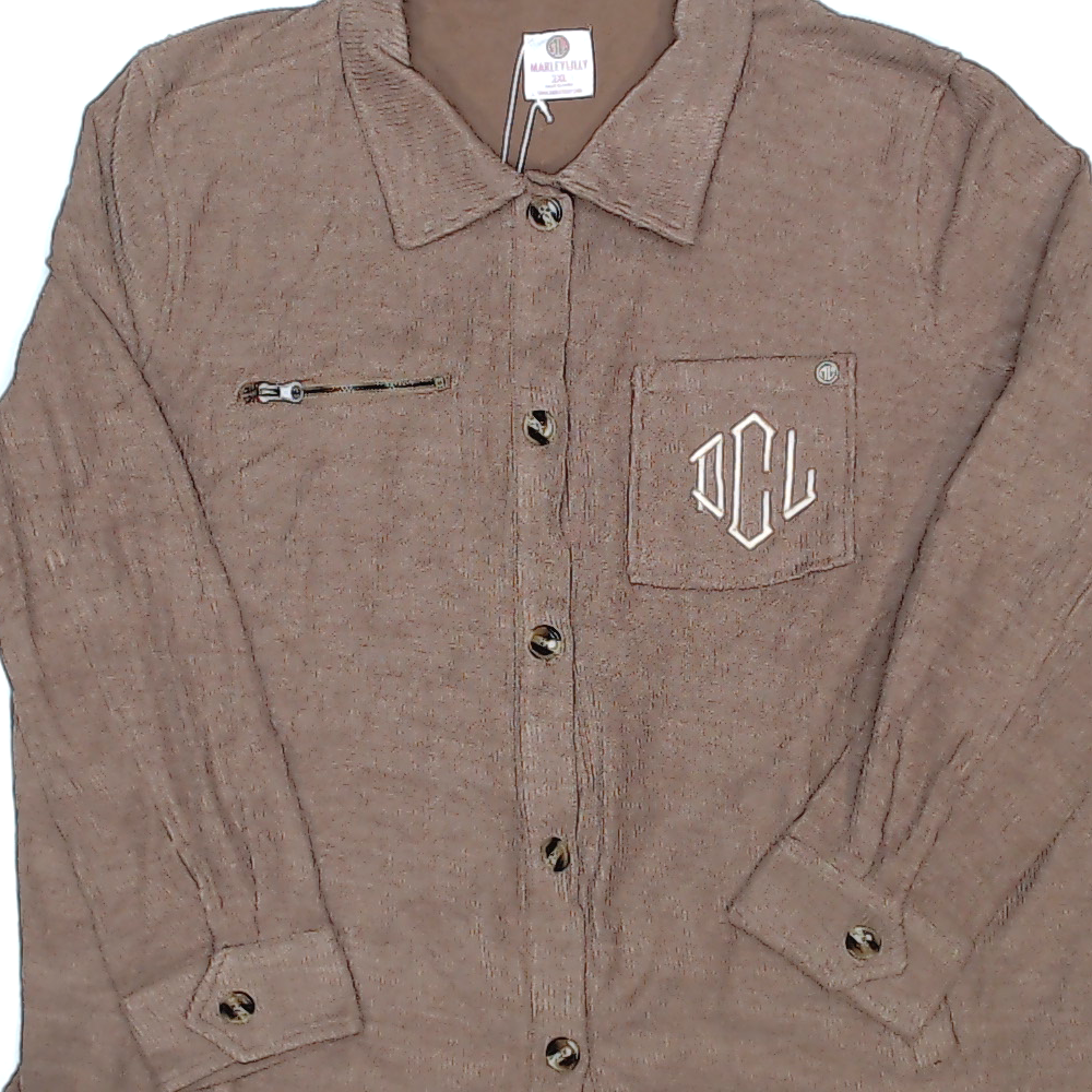BLOOPER CLOTHING: Monogrammed Shirt Jacket