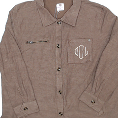 BLOOPER CLOTHING: Monogrammed Shirt Jacket