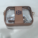 BLOOPER BAG: Monogrammed Clear Stadium Crossbody Bag