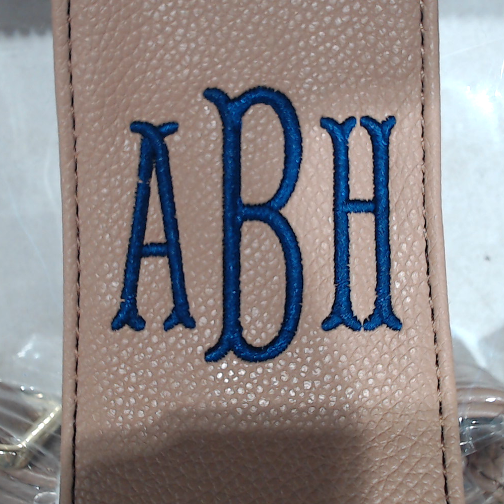 BLOOPER BAG: Monogrammed Clear Stadium Crossbody Bag