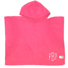 BLOOPER KIDS: Monogrammed Toddler Hooded Towel Poncho
