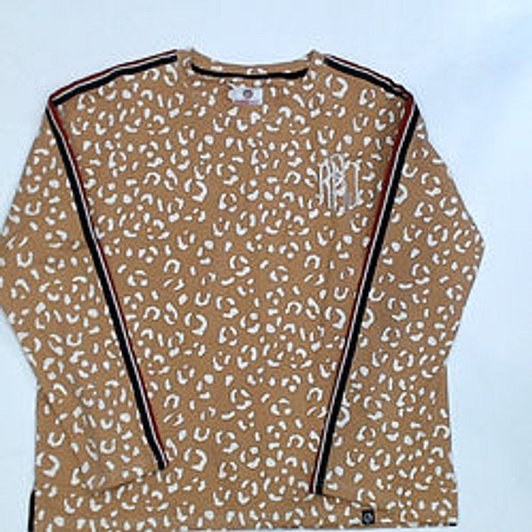 BLOOPER CLOTHING: Monogrammed Striped Sleeve Shirt
