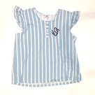 BLOOPER CLOTHING: Monogrammed Ruffle Top