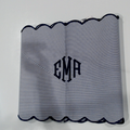 BLOOPER ACCESSORY: Monogrammed Scalloped Table Runner