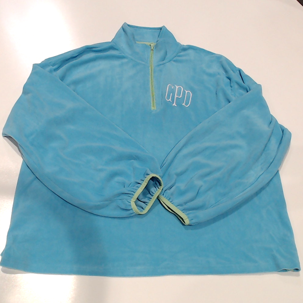 BLOOPER CLOTHING: Monogrammed Puff Sleeve Fleece Pullover