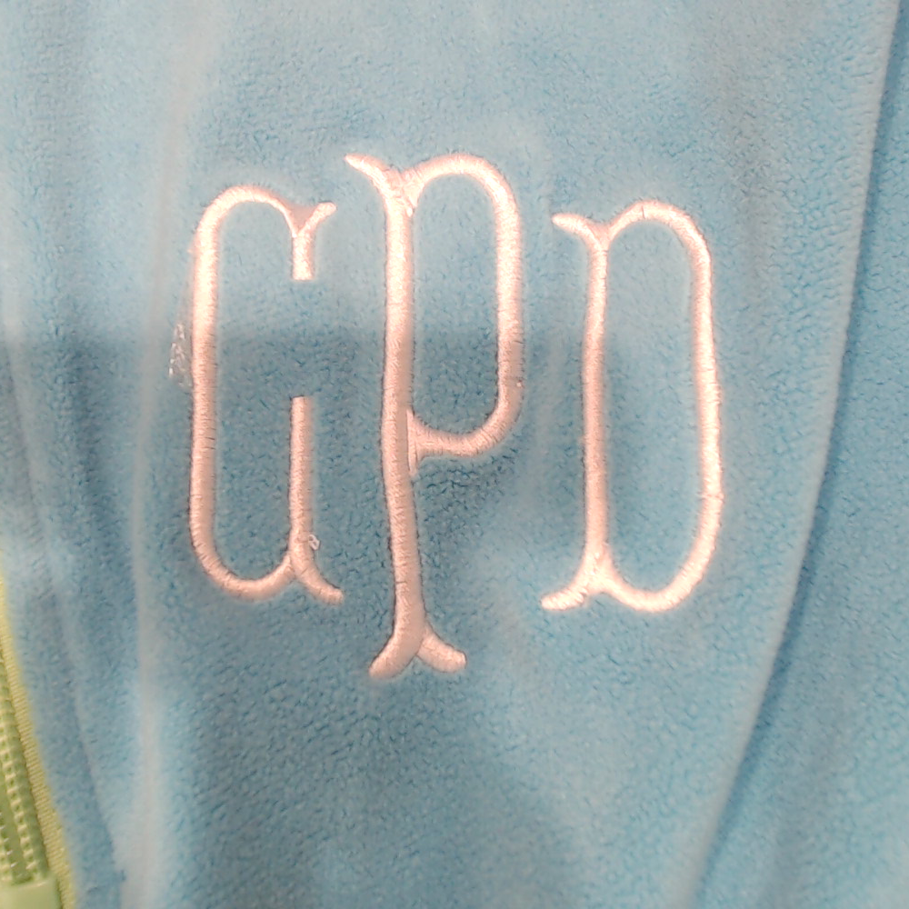 BLOOPER CLOTHING: Monogrammed Puff Sleeve Fleece Pullover
