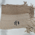 BLOOPER CLOTHING: Monogrammed Striped Chenille Poncho