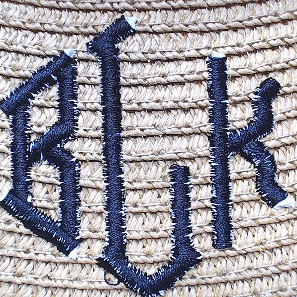 BLOOPER ACCESSORY: Monogrammed Packable Straw Visor