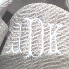 BLOOPER SHOES: Monogrammed Slip On Shoes