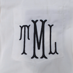 BLOOPER CLOTHING: Monogrammed Button Down Tunic