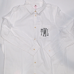 BLOOPER CLOTHING: Monogrammed Button Down Tunic