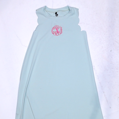 BLOOPER KIDS: Monogrammed Girls Scallop Dress