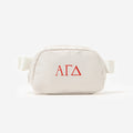Alpha Gamma Delta Belt Bag in Champagne