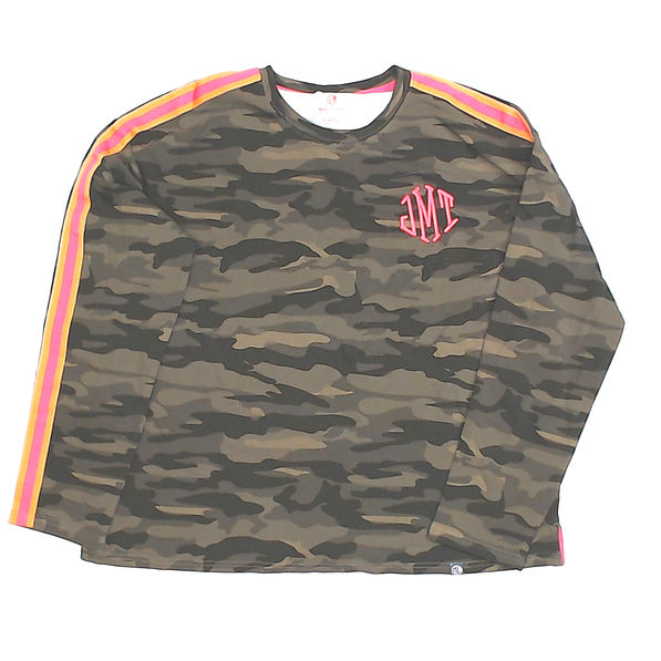 BLOOPER CLOTHING: Monogrammed Striped Sleeve Shirt