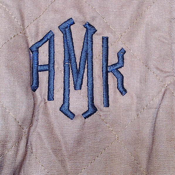 BLOOPER CLOTHING: Monogrammed Reversible Vest