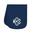 Monogrammed Baby Terry Burp Cloth | Navy