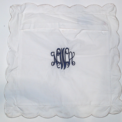 BLOOPER ACCESSORY: Monogrammed Pillow Sham