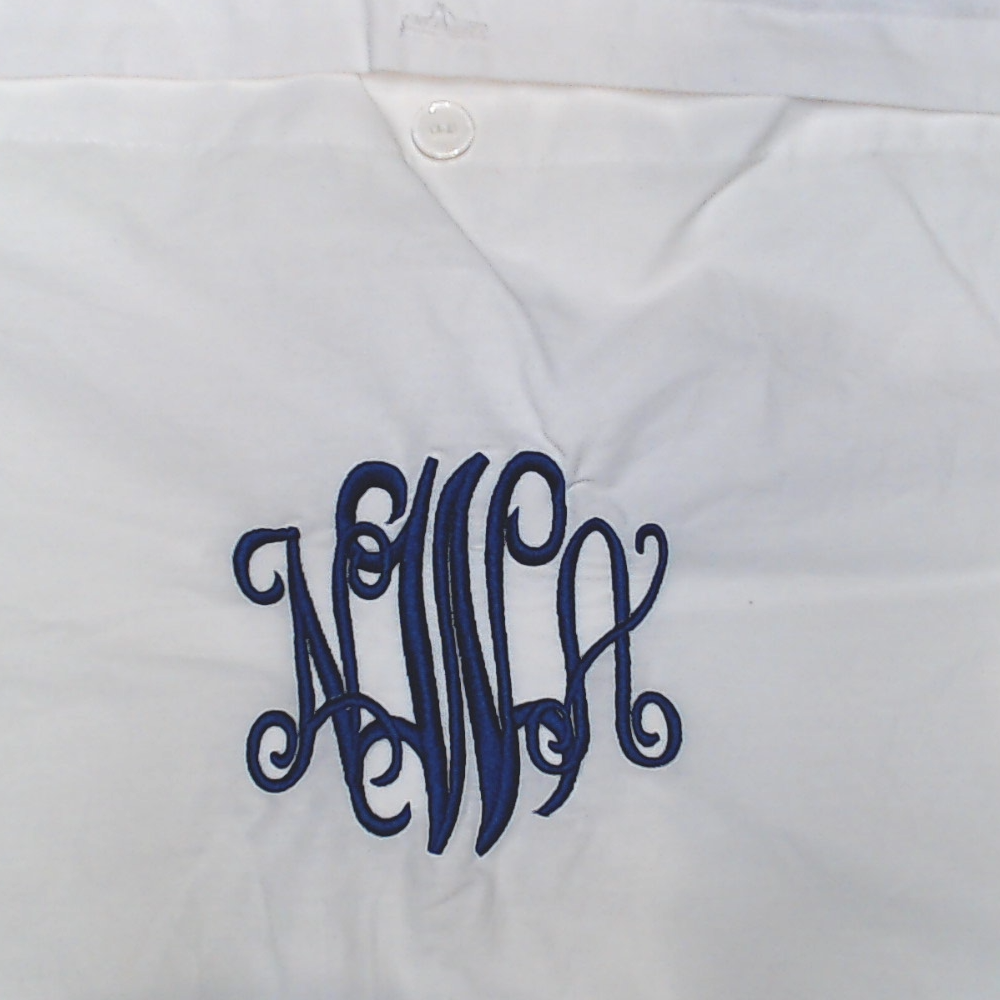 BLOOPER ACCESSORY: Monogrammed Pillow Sham