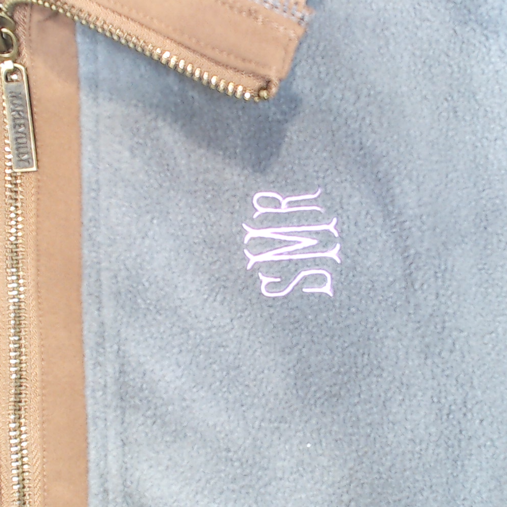 BLOOPER CLOTHING: Monogrammed Colorblock Fleece Pullover