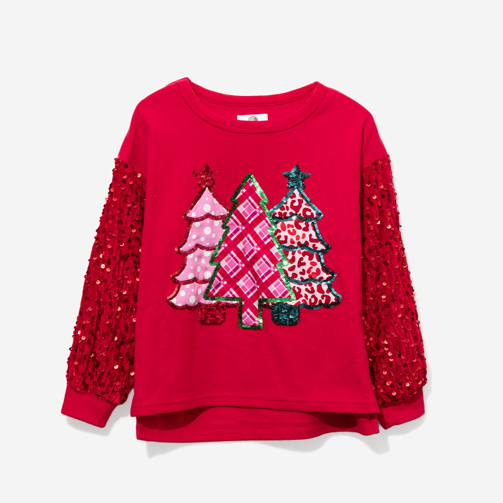 Kids Christmas Sweatshirt in Red