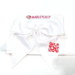 BLOOPER KIDS: Monogrammed Girls Hair Bow