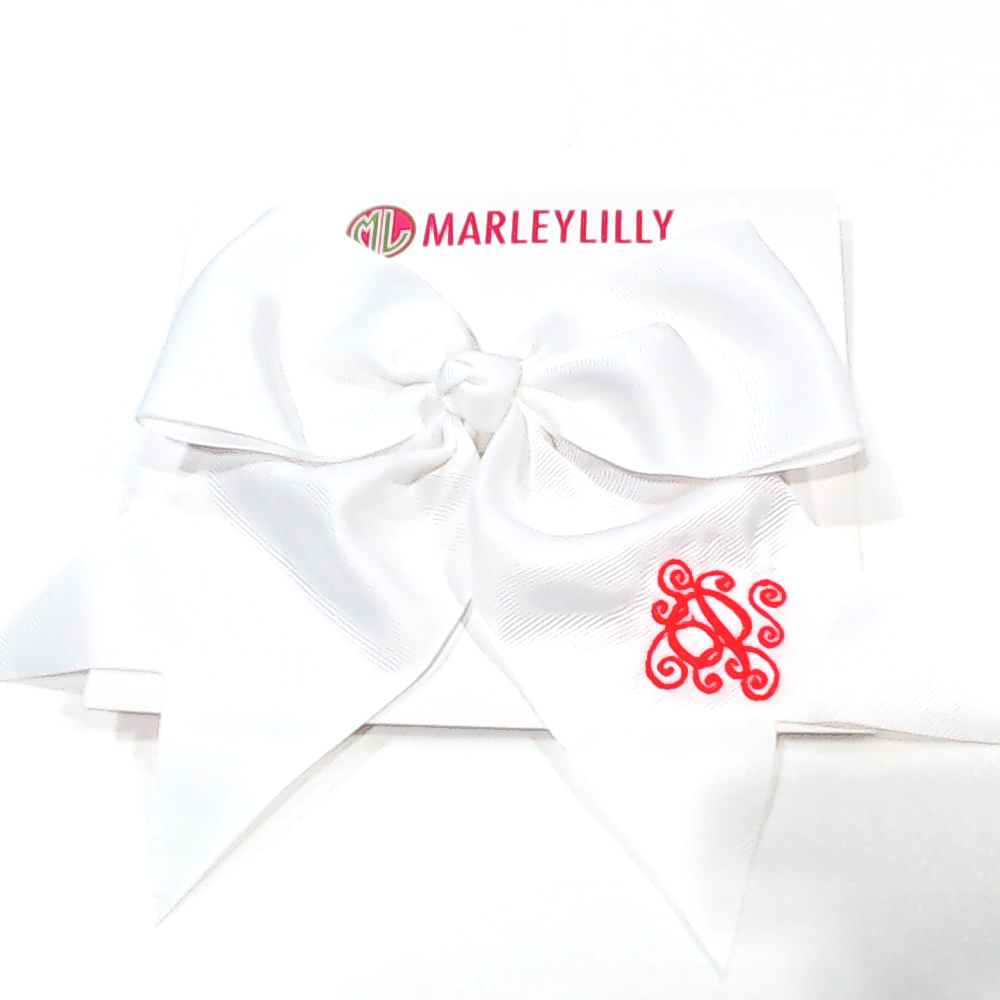 BLOOPER KIDS: Monogrammed Girls Hair Bow
