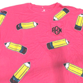 BLOOPER CLOTHING: Monogrammed Sequin Teacher Tee