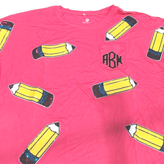 BLOOPER CLOTHING: Monogrammed Sequin Teacher Tee