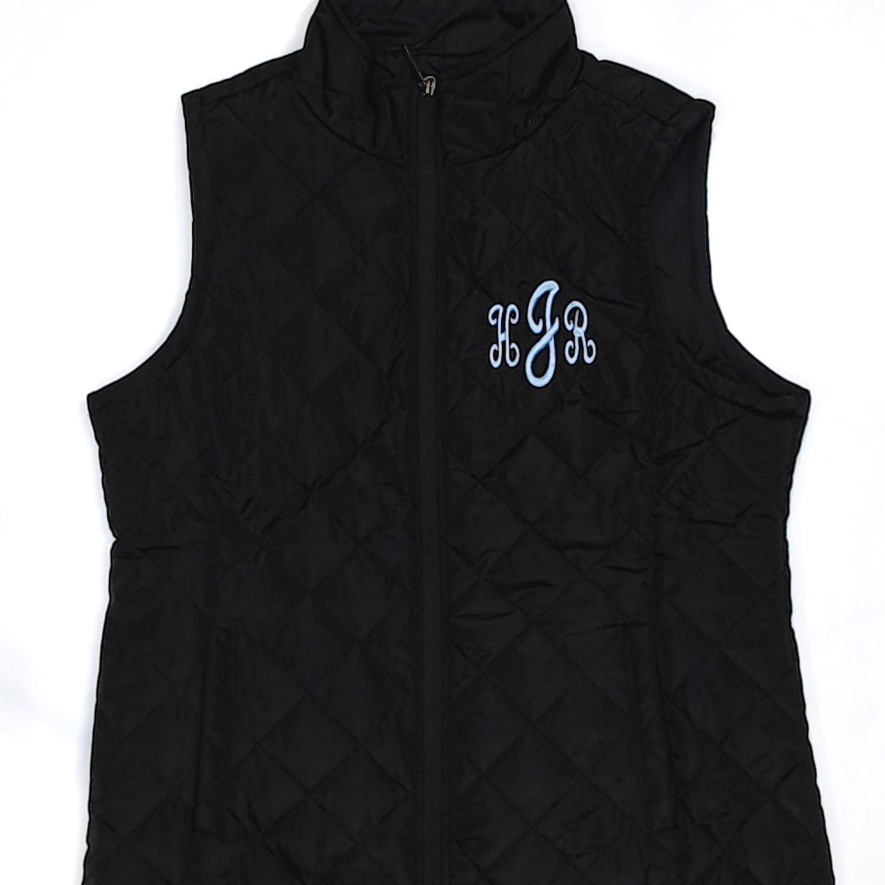 BLOOPER CLOTHING: Monogrammed Puffer Vest