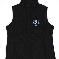 BLOOPER CLOTHING: Monogrammed Puffer Vest