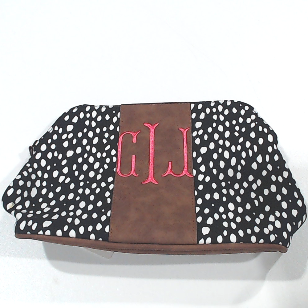 BLOOPER BAG: Monogrammed Dottie Cosmetic Case