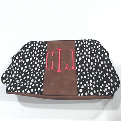 BLOOPER BAG: Monogrammed Dottie Cosmetic Case