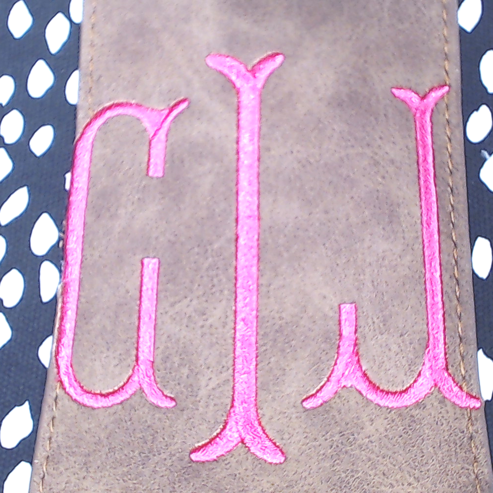BLOOPER BAG: Monogrammed Dottie Cosmetic Case