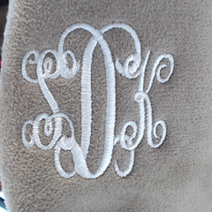 BLOOPER KIDS: Monogrammed Kids Sherpa Tie Booties