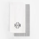 Monogrammed Hand Towel Set | Grey