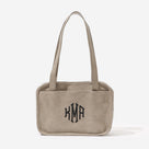 Monogrammed Bible Tote Bag | Taupe Grey