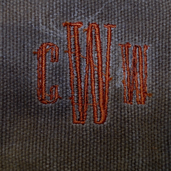 BLOOPER BAG: Personalized Waxed Canvas Dopp Kit